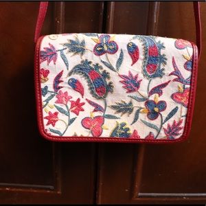Unique Turkish Embroidered & Leather Crossbody